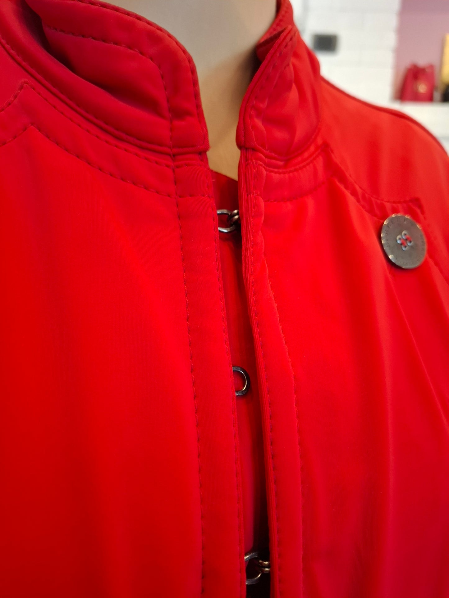 Trench Burberry rosso tg 42
