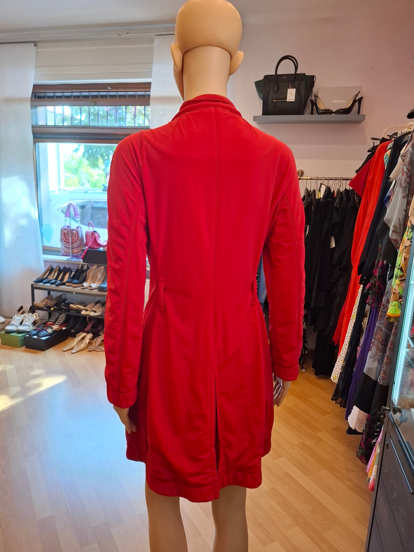 Trench Burberry rosso tg 42