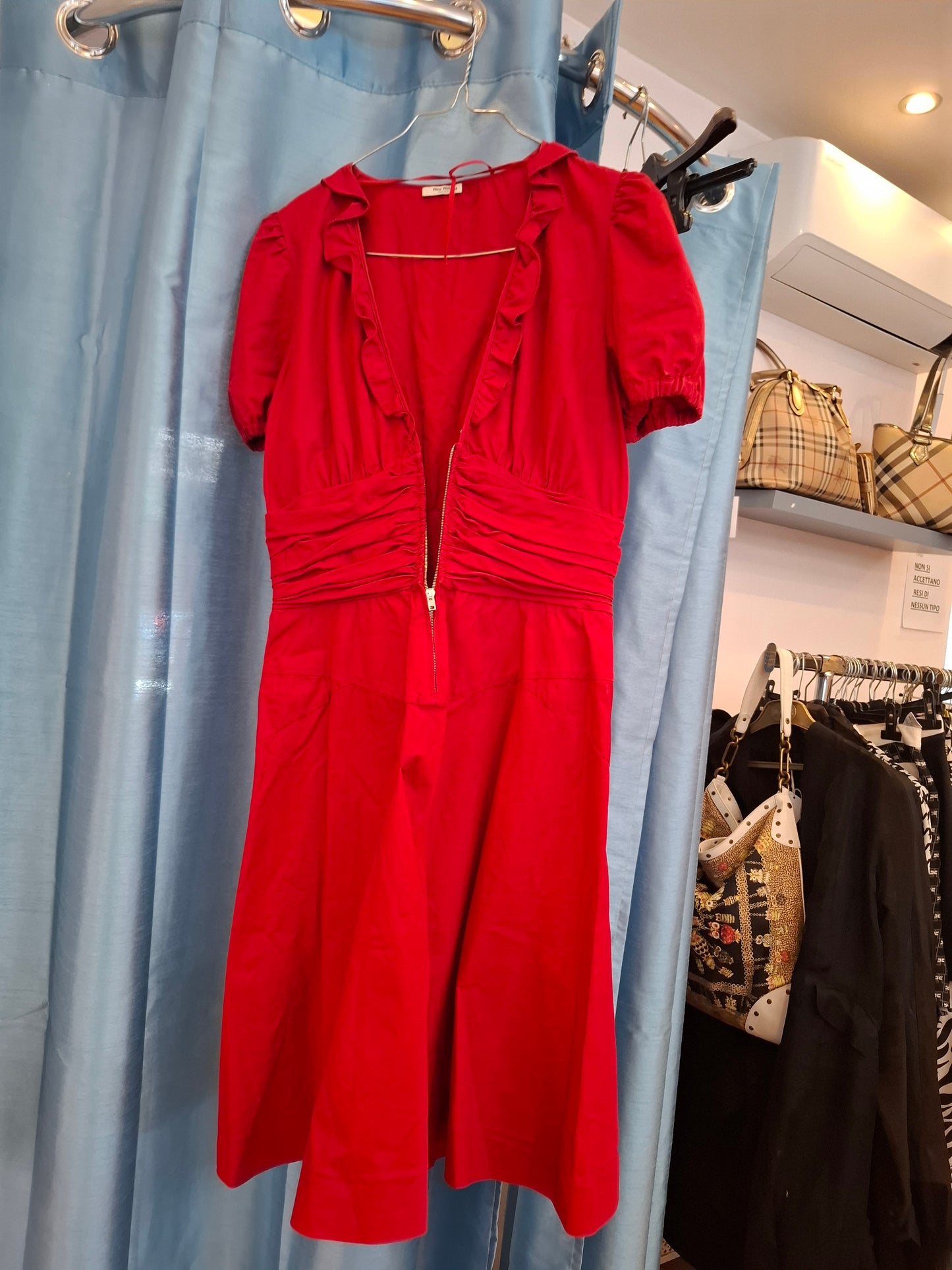 Abito Miu Miu rosso tg 44 ridotto