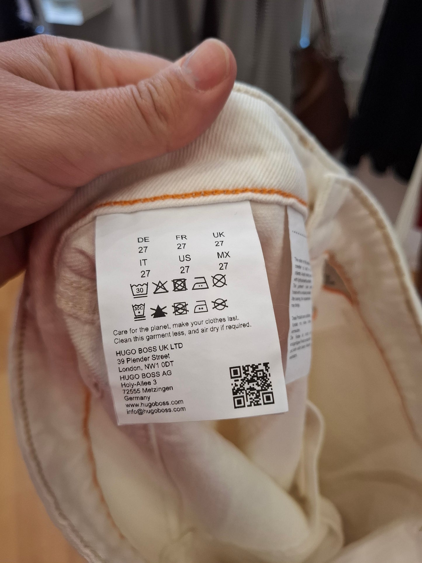 Pantalone Hugo Boss nuovo tg 27 leggero