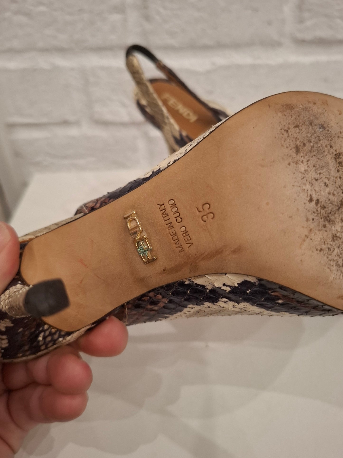Tacco Fendi pitone n*35