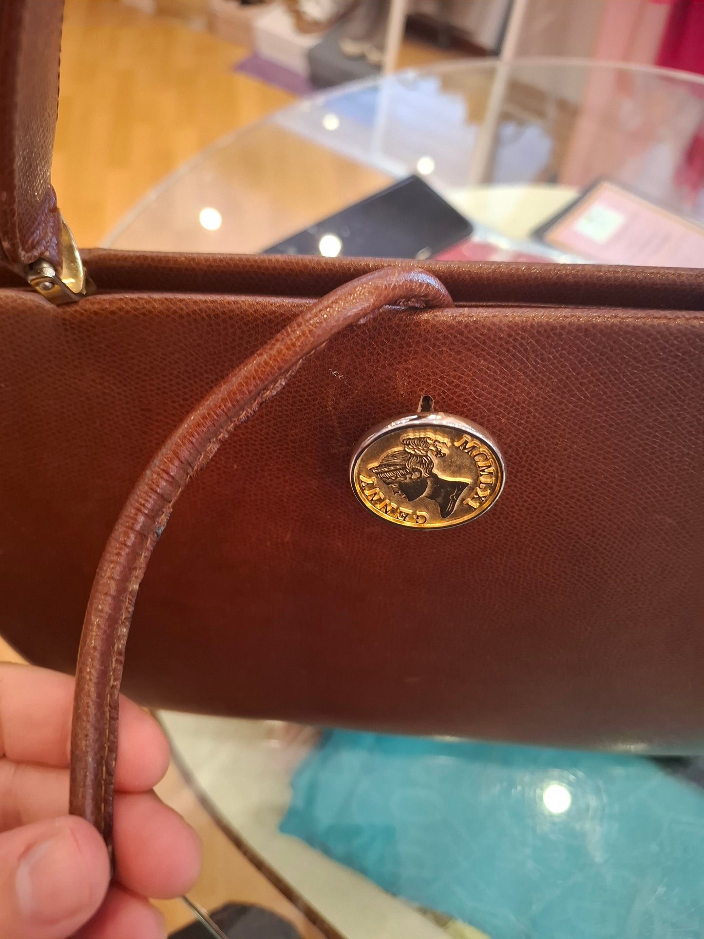Borsa Genny vintage con chiusura moneta