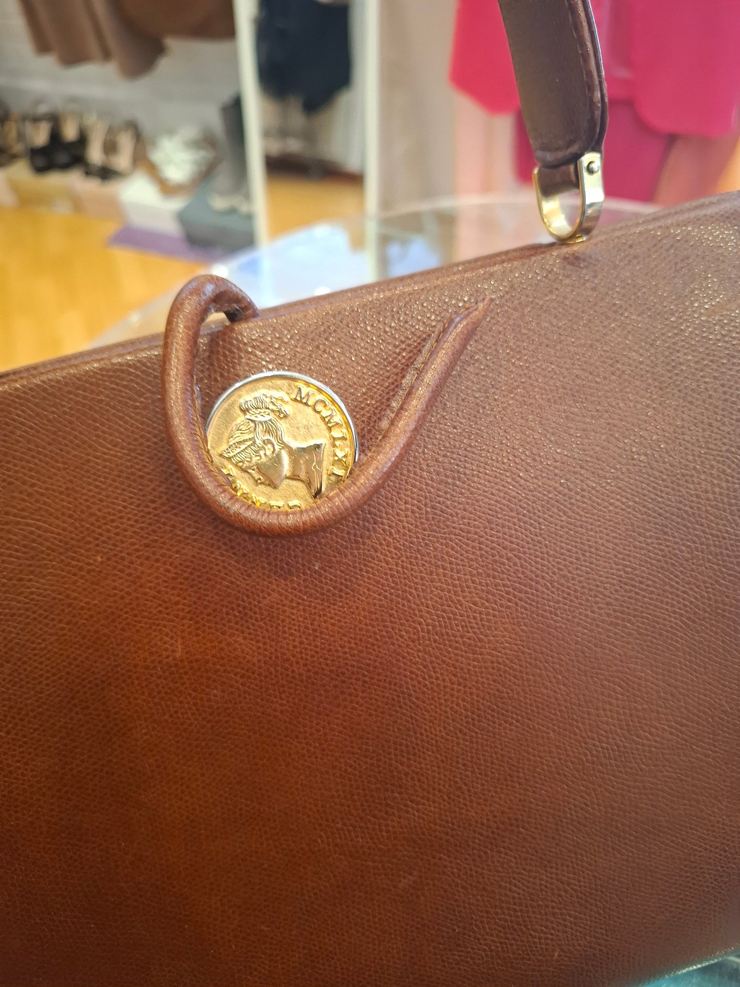 Borsa Genny vintage con chiusura moneta