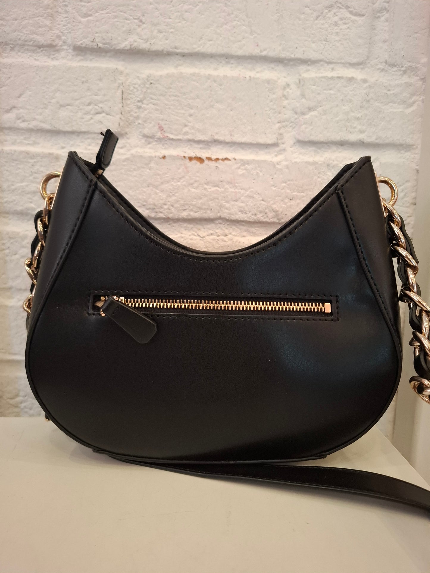 Borsa Guess nera con banda