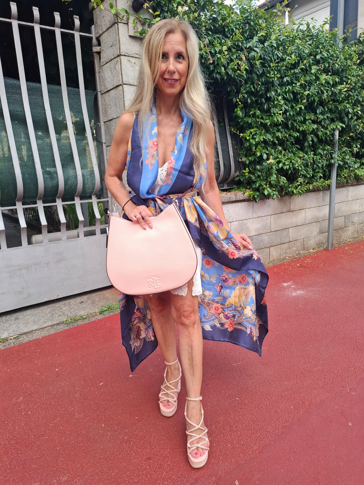 Borsa Ralph Lauren rosa nuova