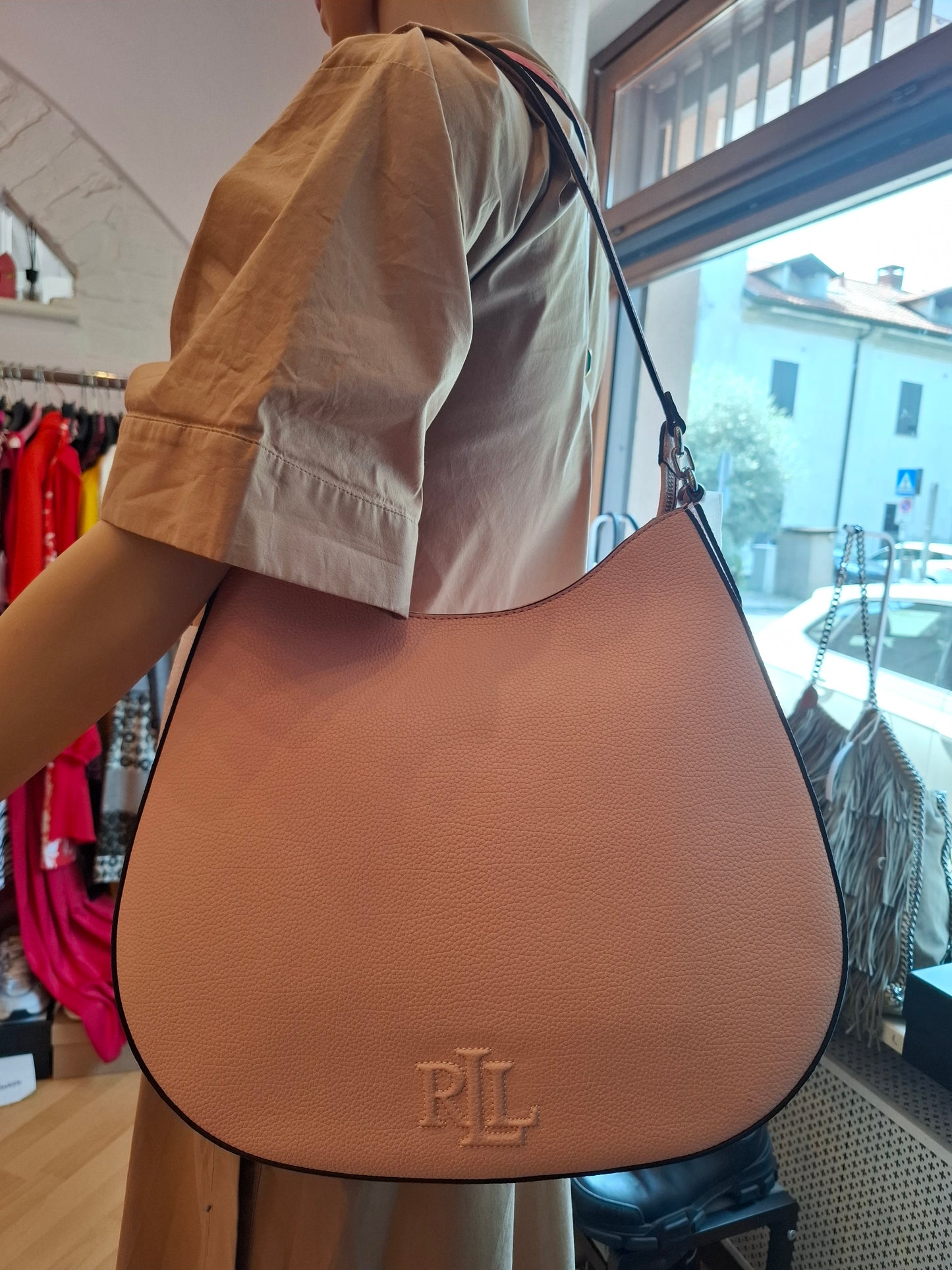 Borsa Ralph Lauren rosa nuova