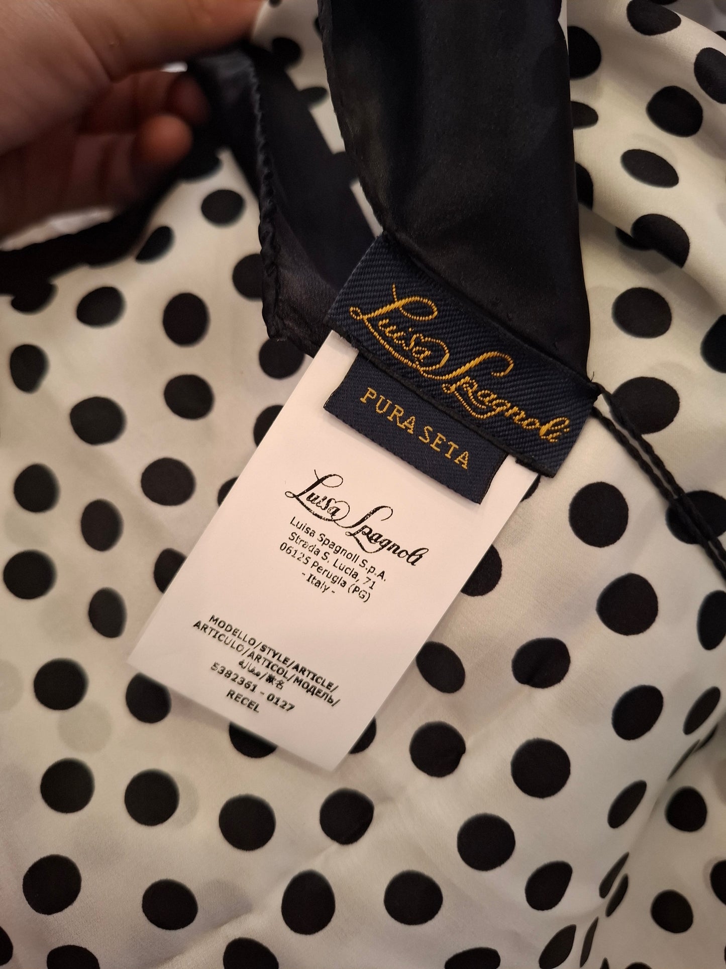 Foulard pois Luisa Spagnoli nuovo