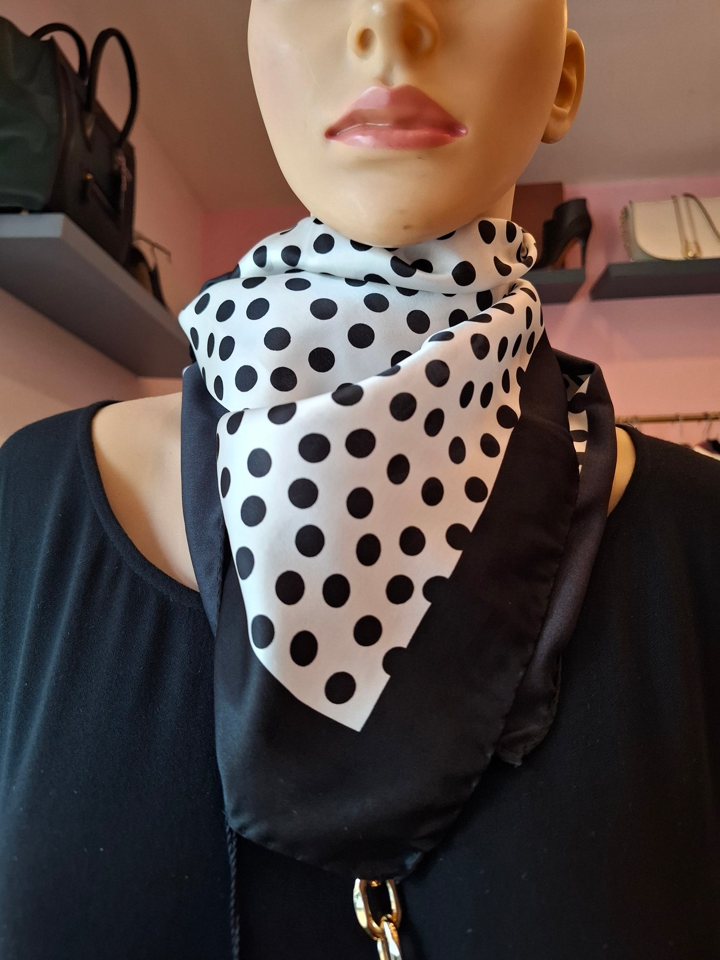 Foulard pois Luisa Spagnoli nuovo