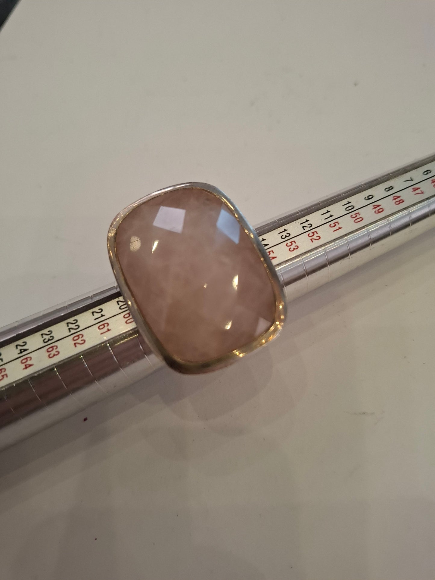 Anello arg e quarzo mis 18