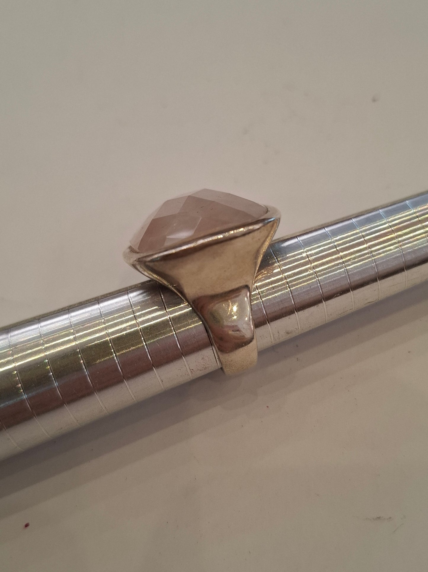 Anello arg e quarzo mis 18