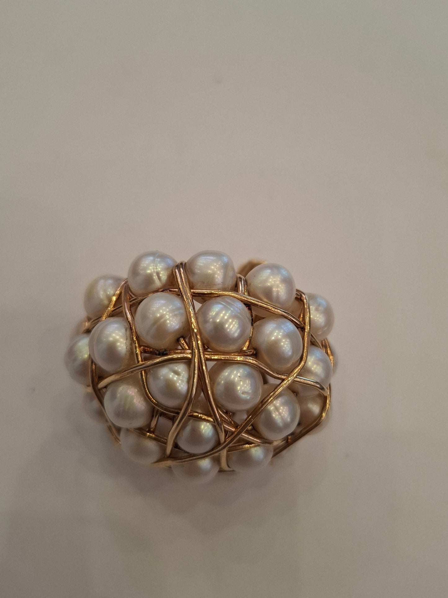 Anello perle tg U