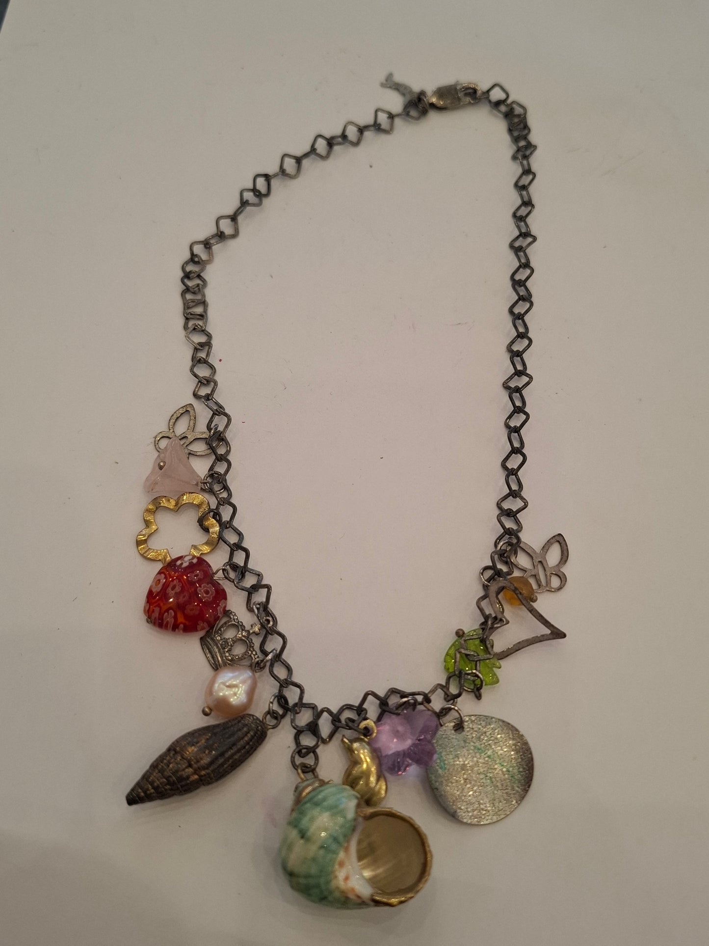 Collana arg con pendenti