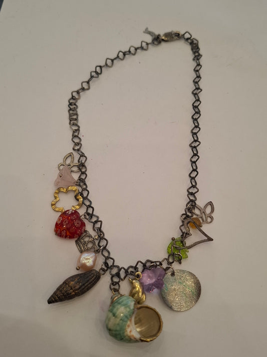 Collana arg con pendenti
