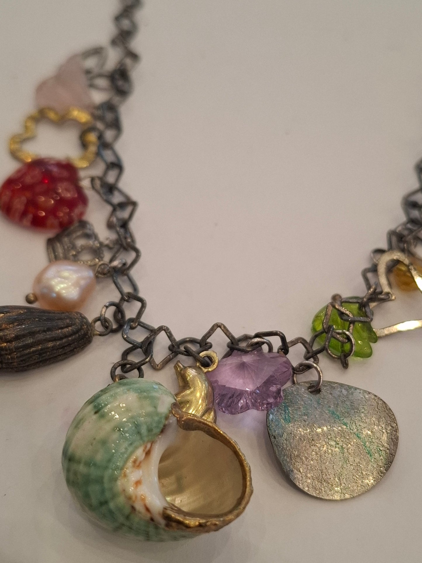 Collana arg con pendenti