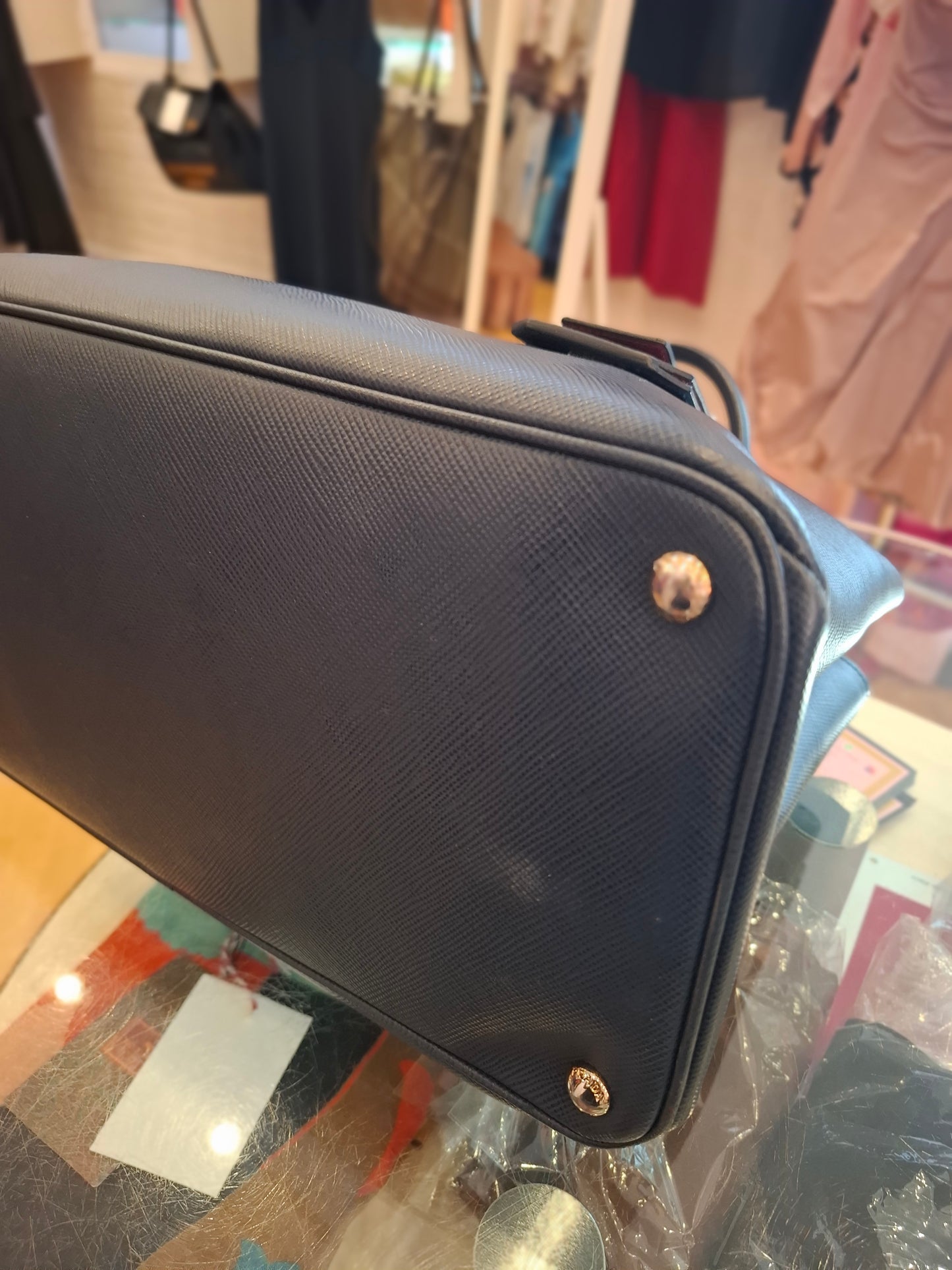 Borsa Prada blu notte