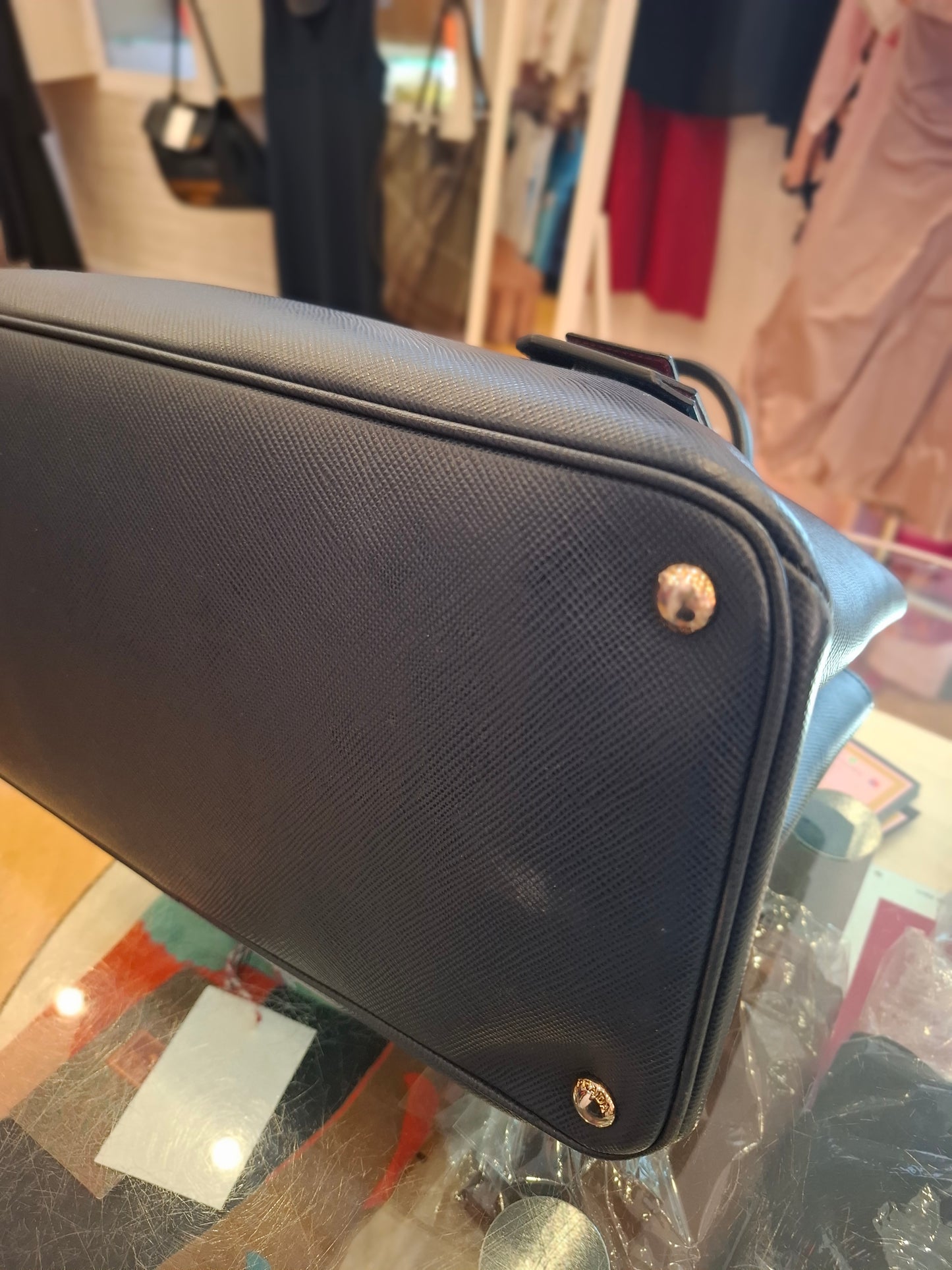 Borsa Prada blu notte