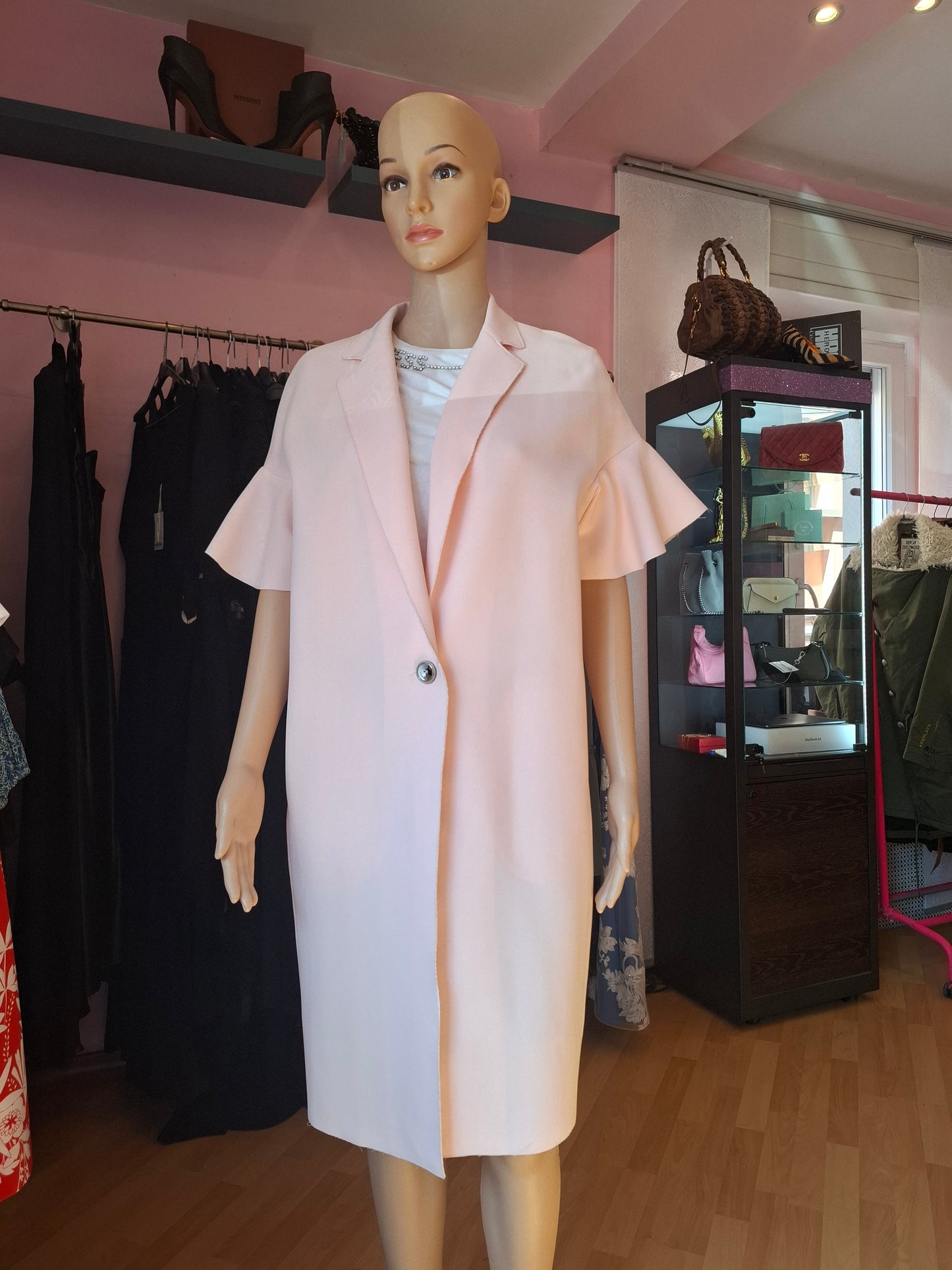 Trench Pinko rosa tg 42
