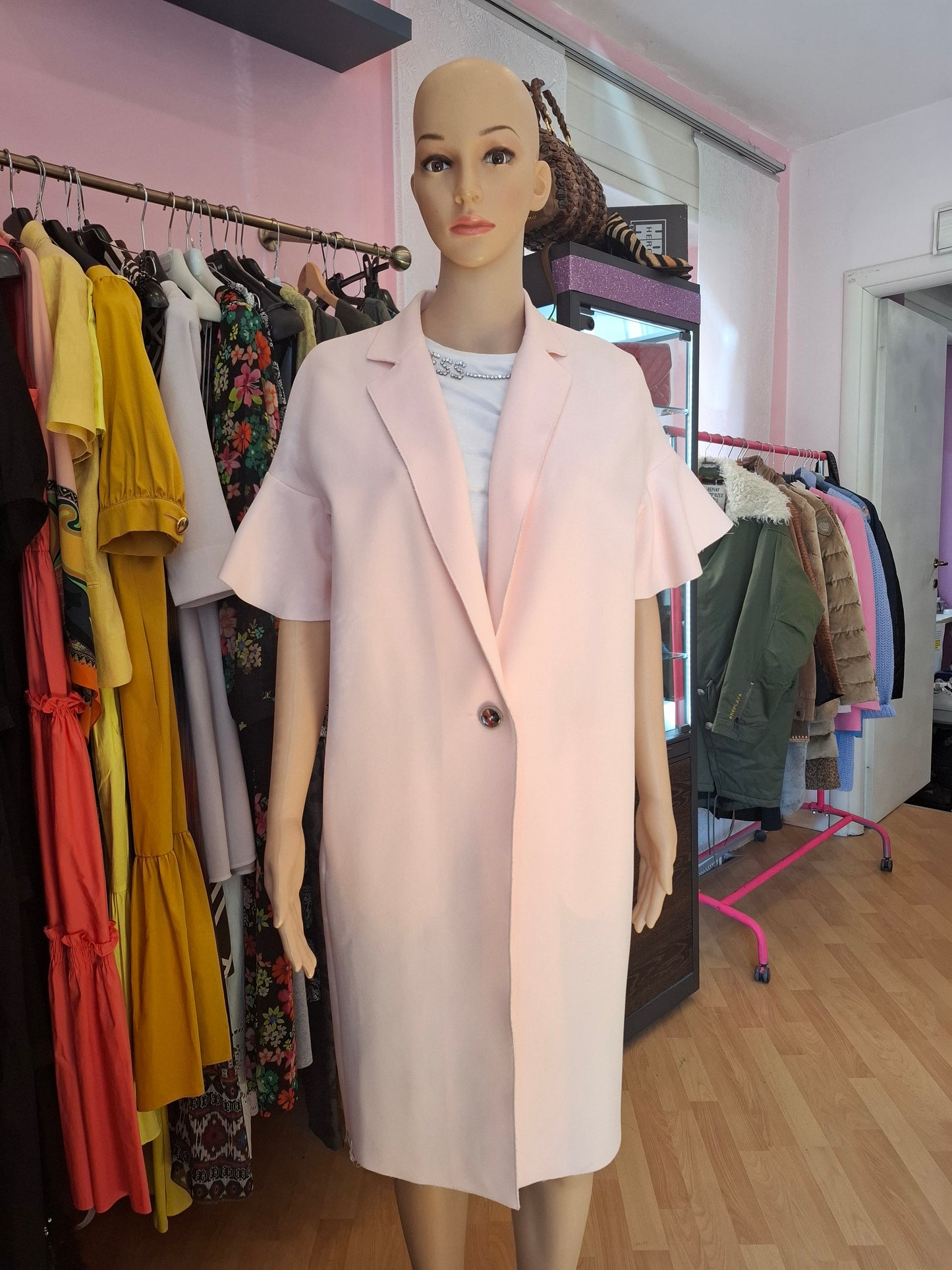 Trench Pinko rosa tg 42