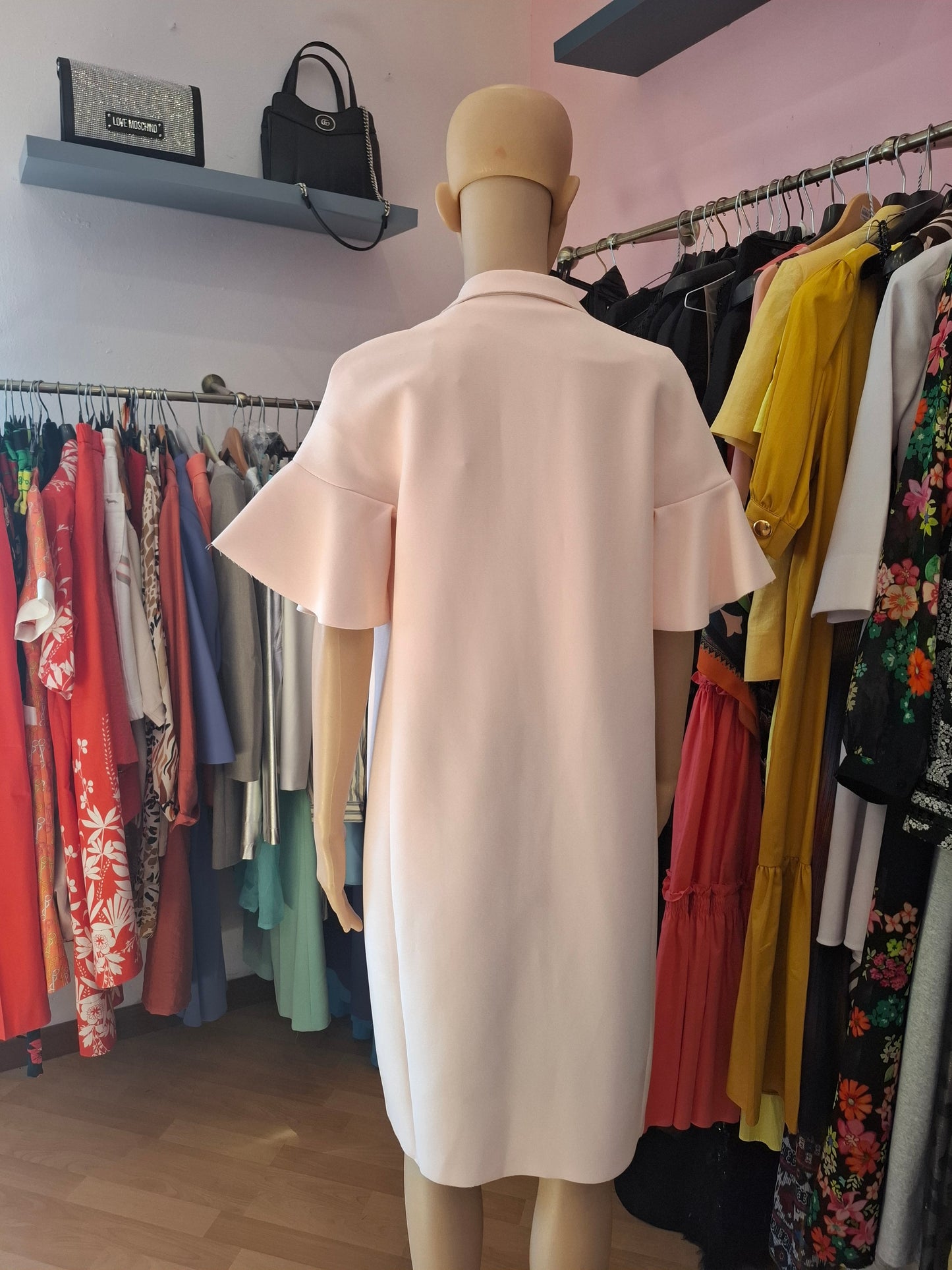 Trench Pinko rosa tg 42