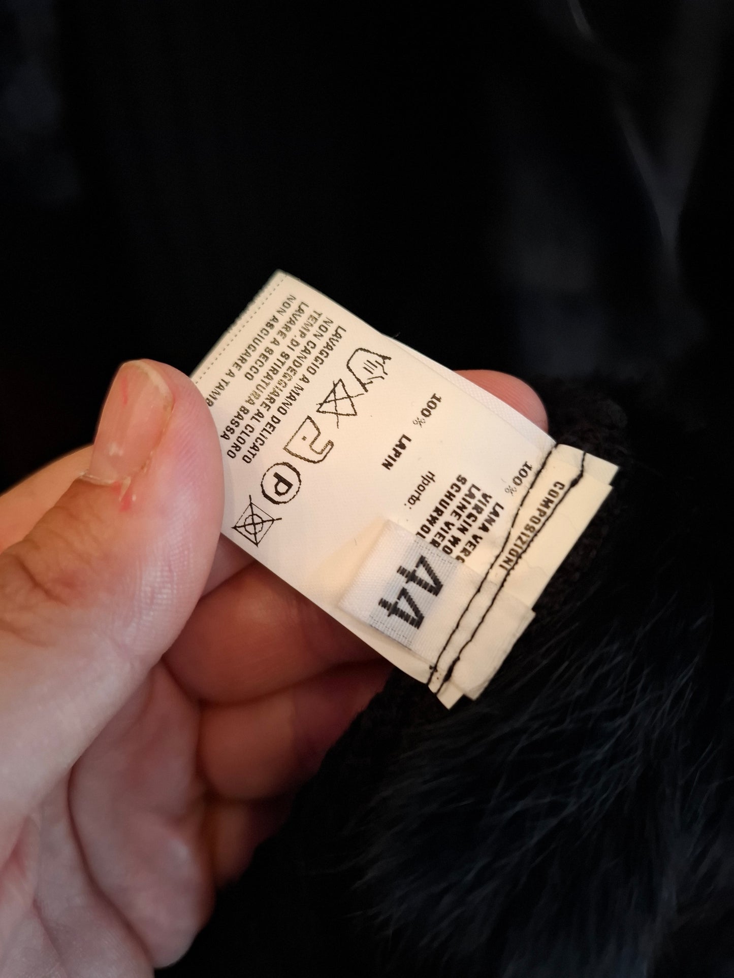 Cardigan Marisa Monti tg 44 pelle e lapin