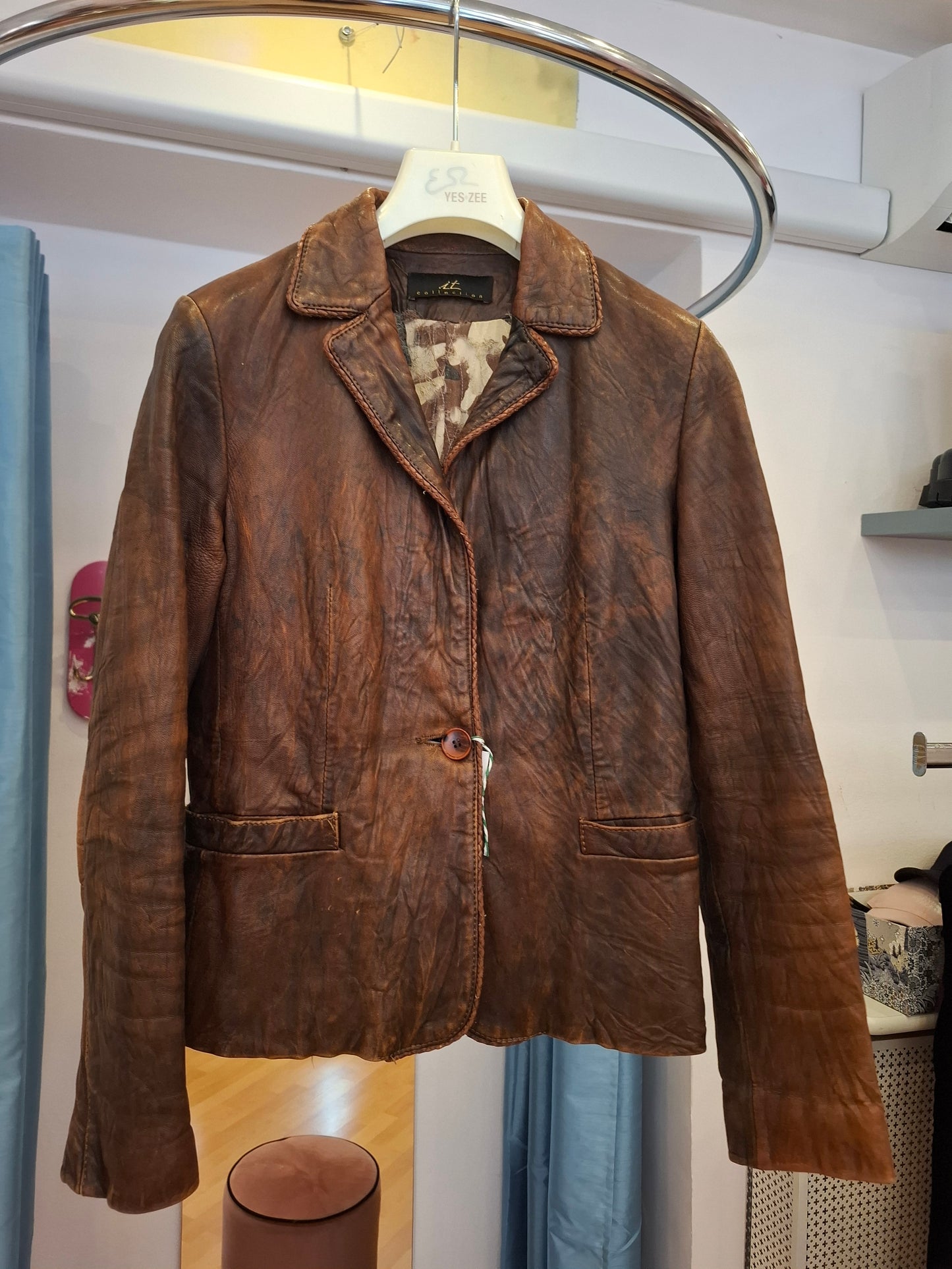 Giacca pelle It Collection tg 44