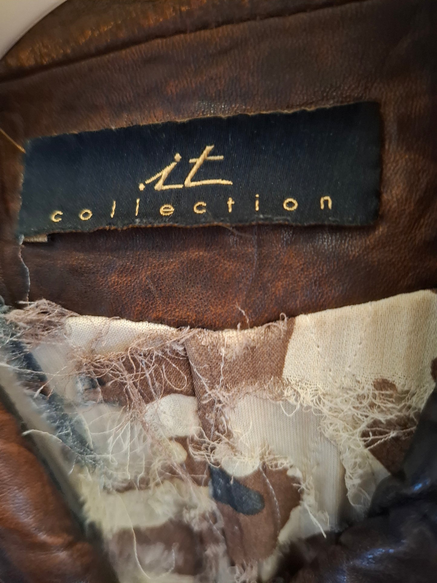 Giacca pelle It Collection tg 44