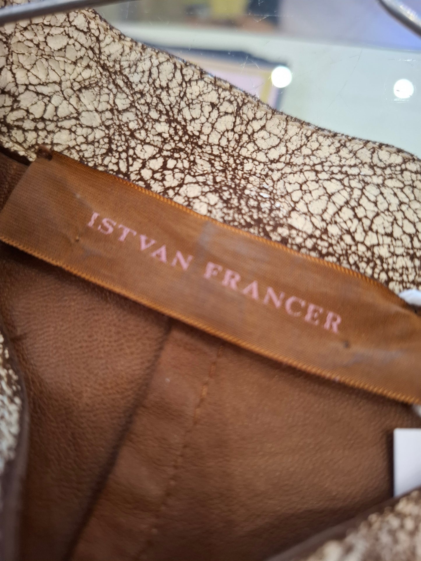 Giacca pelle Istvan Francer tg 40