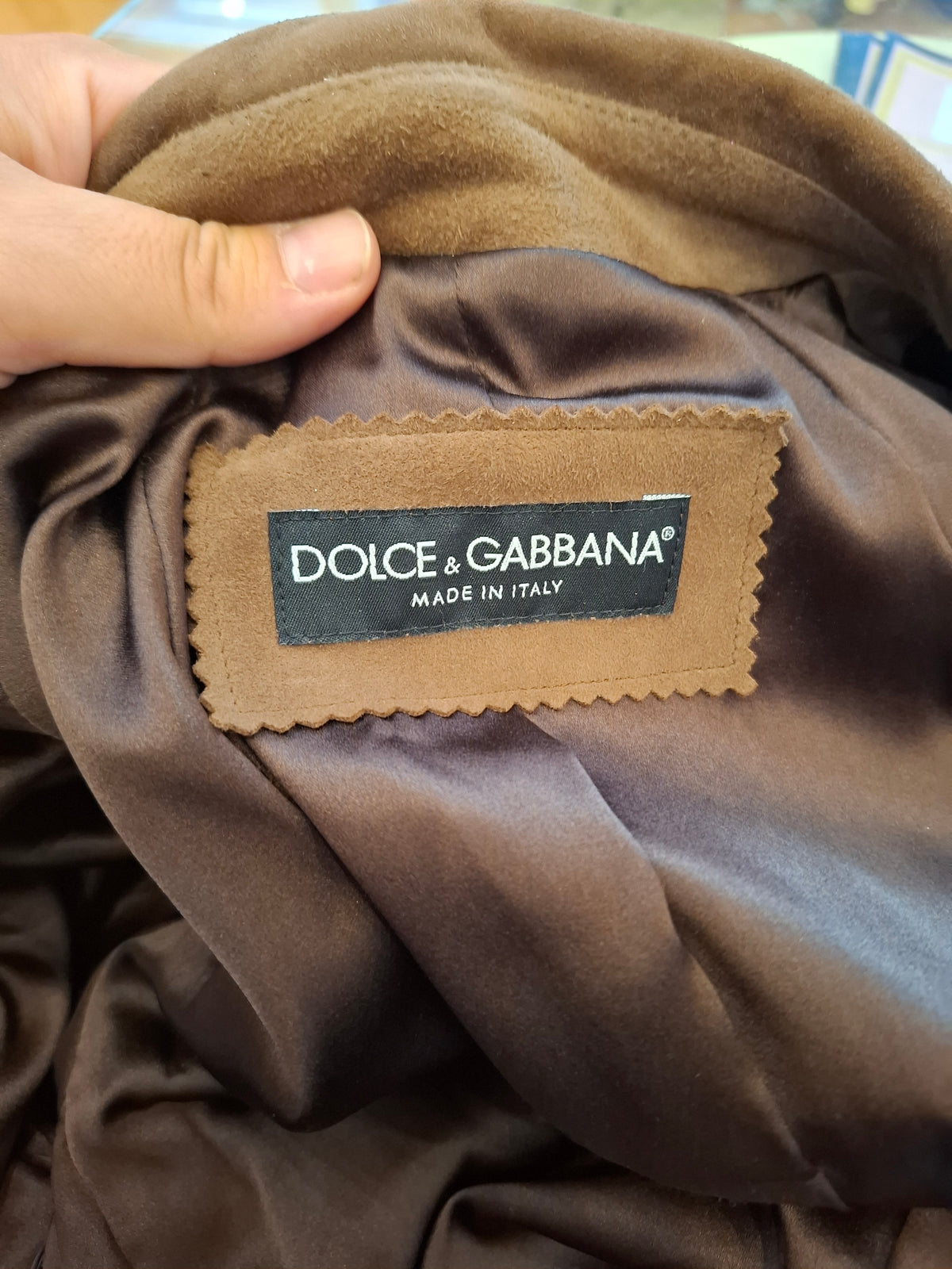 Giacca pelle Dolce Gabbana tg 40