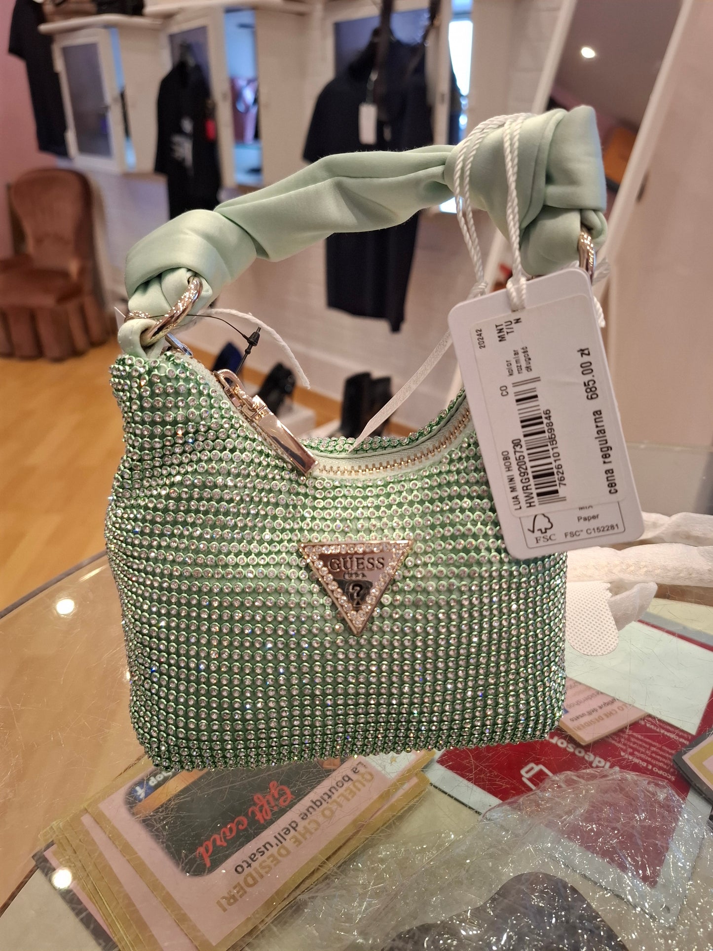 Borsetta Guess strass nuova
