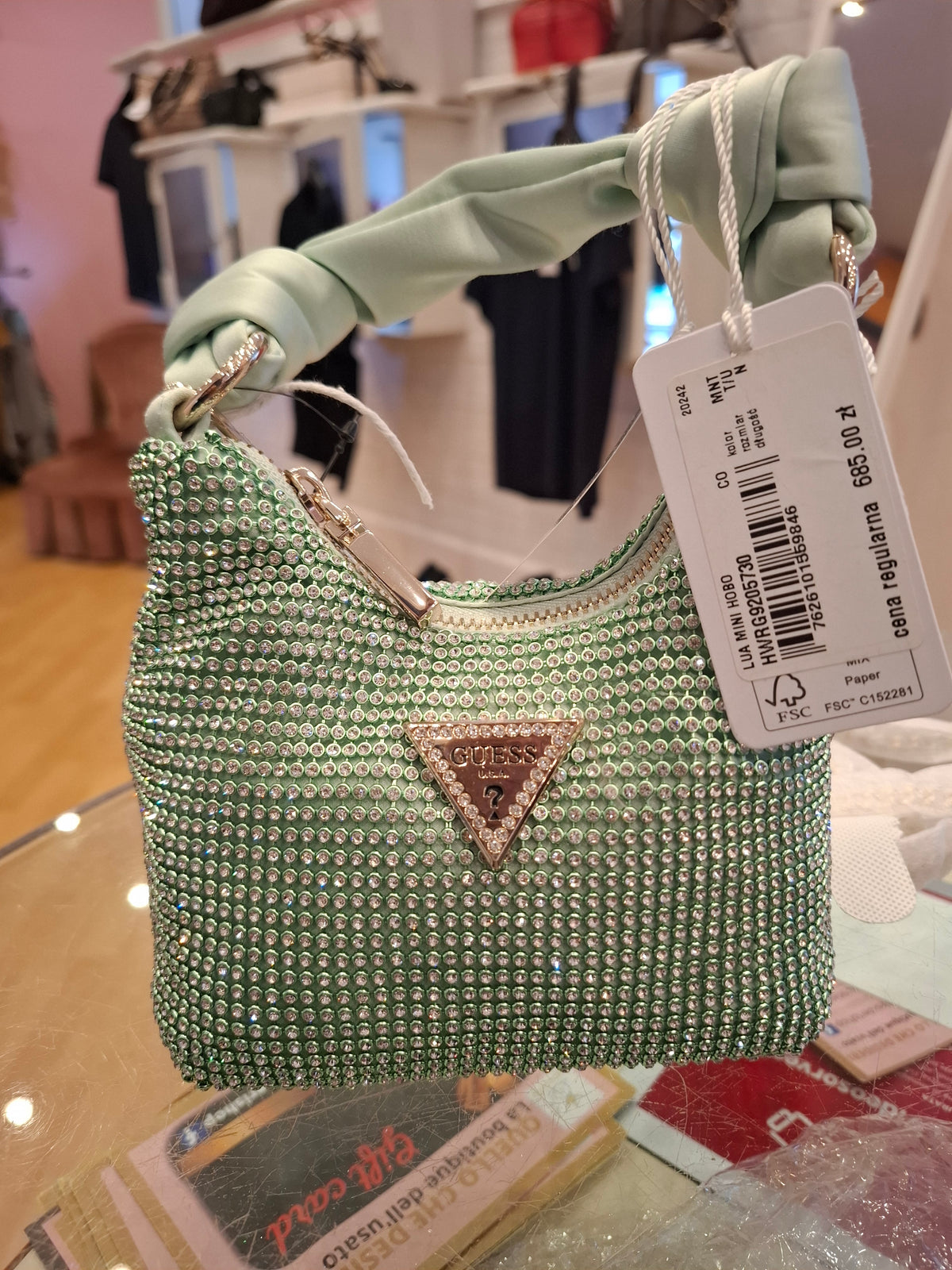 Borsetta Guess strass nuova