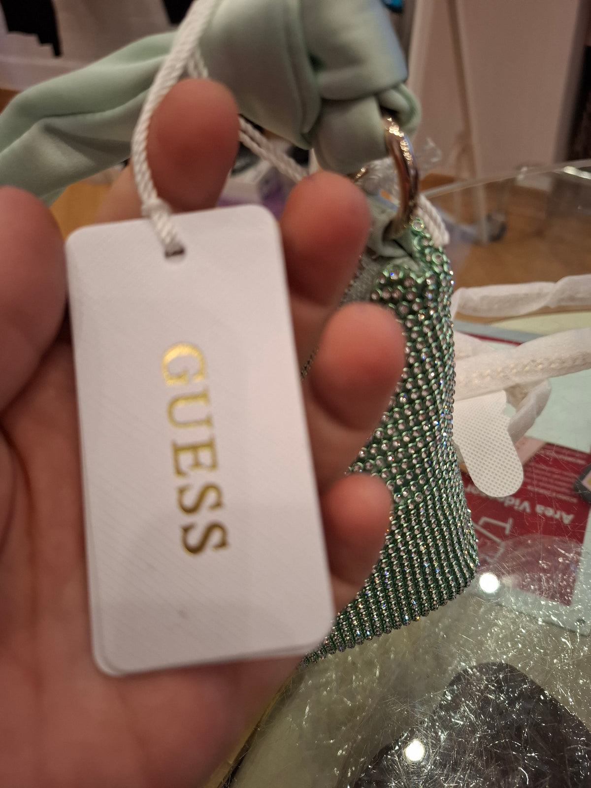 Borsetta Guess strass nuova