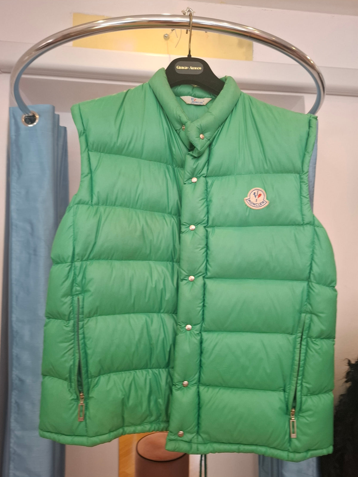 Gilet verde Moncler tg 4 vintage