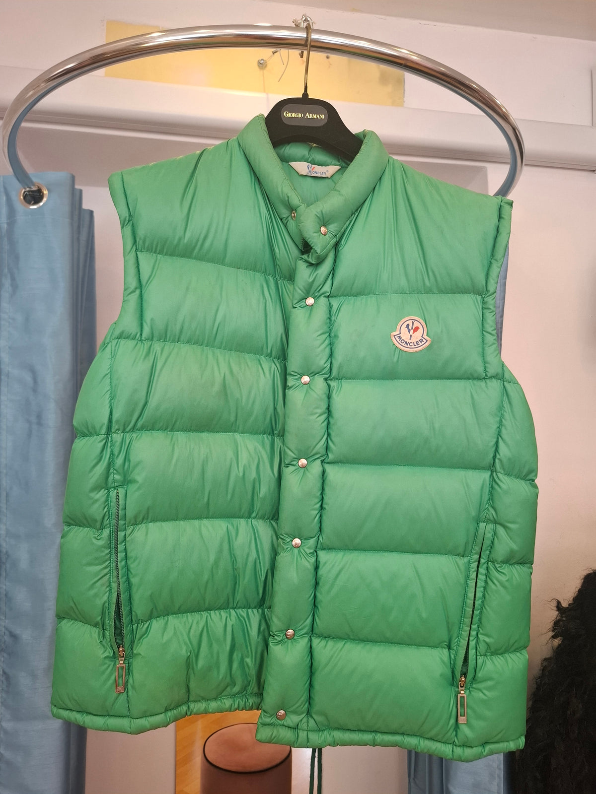 Gilet verde Moncler tg 4 vintage