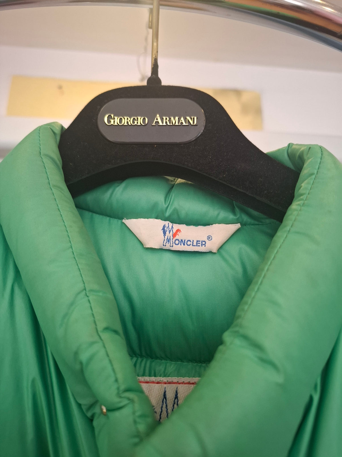 Gilet verde Moncler tg 4 vintage