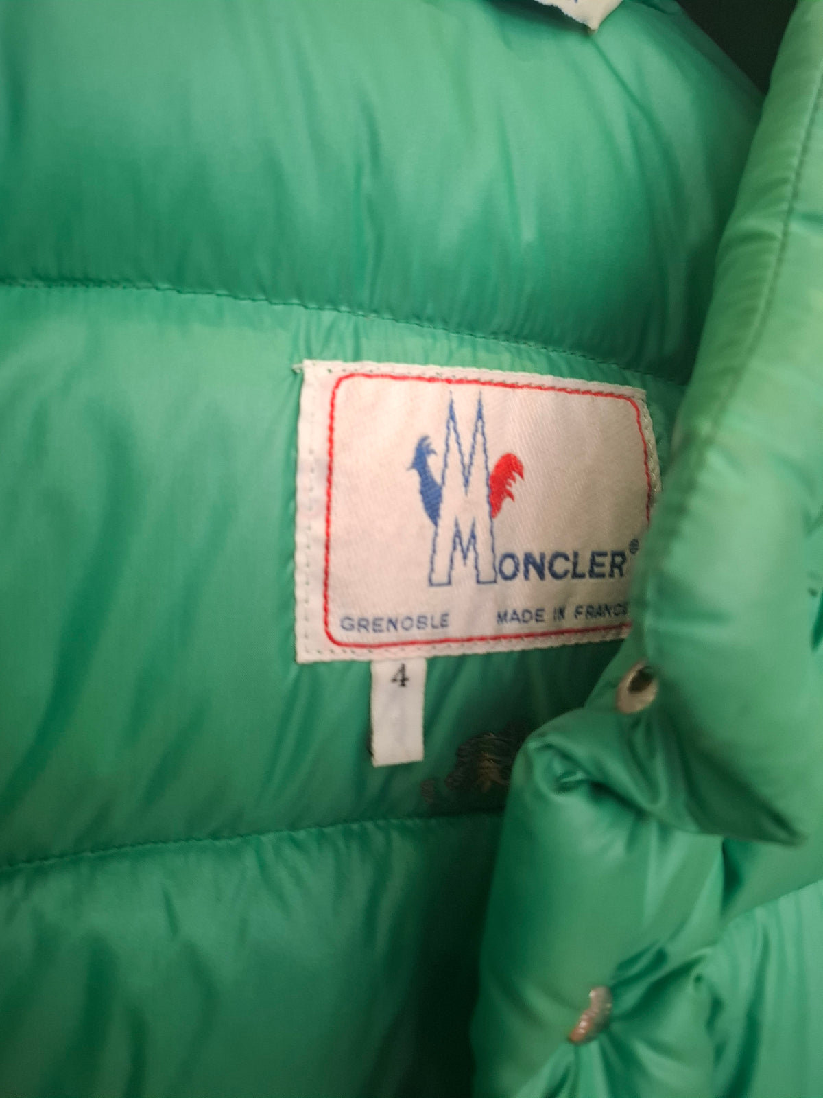 Gilet verde Moncler tg 4 vintage
