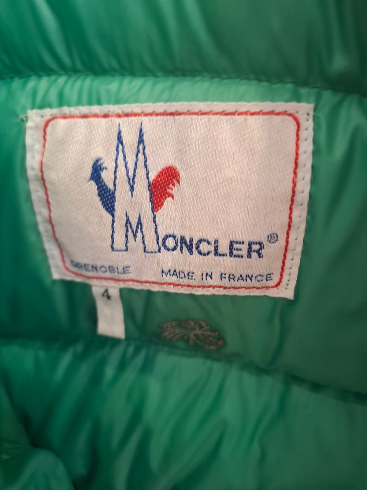 Gilet verde Moncler tg 4 vintage