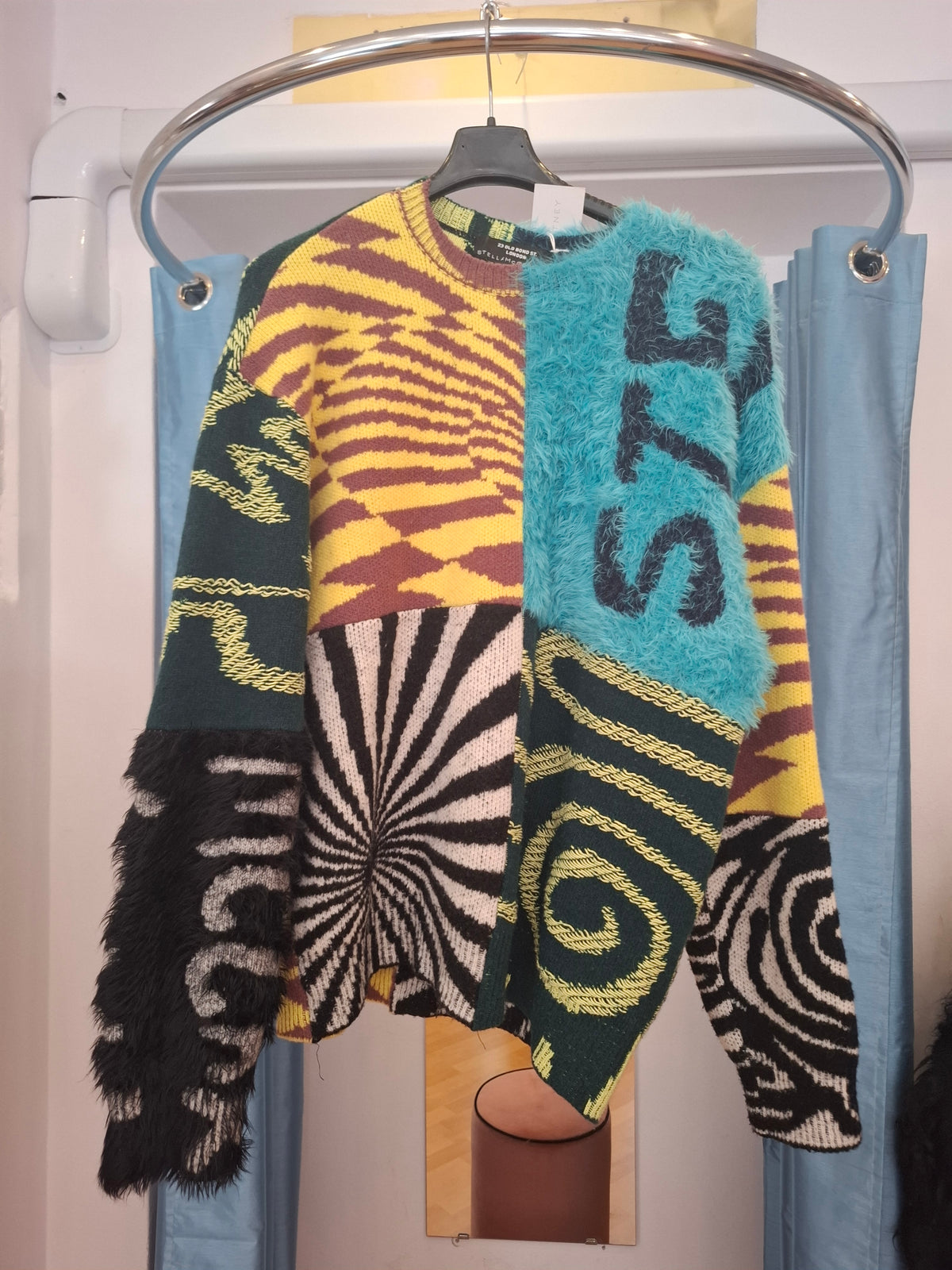 Maglione Stella McCartney Multicolor Ed Curtis Edition Patchwork nuovo tg M