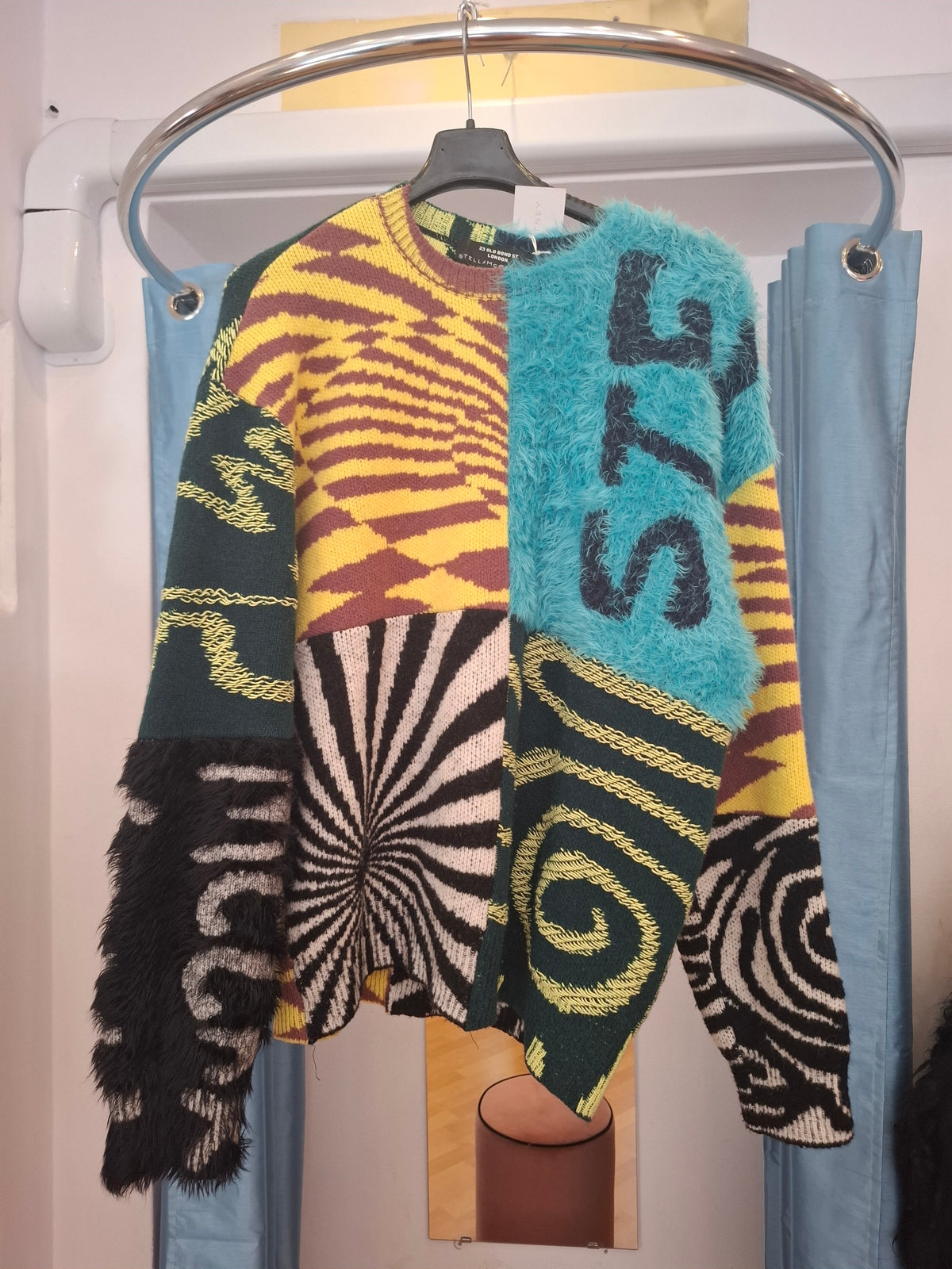 Maglione Stella McCartney Multicolor Ed Curtis Edition Patchwork nuovo tg M