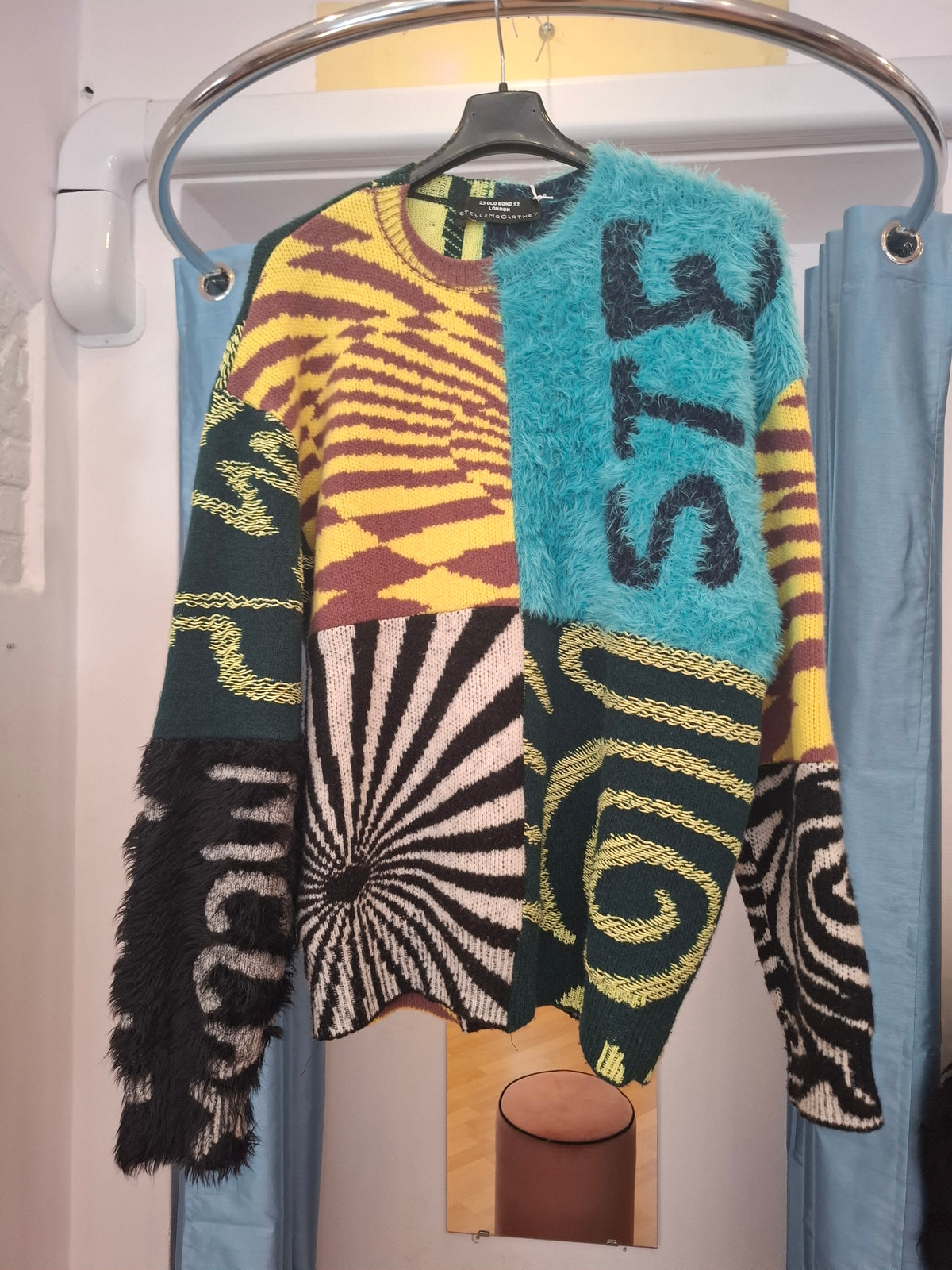 Maglione Stella McCartney Multicolor Ed Curtis Edition Patchwork nuovo tg M
