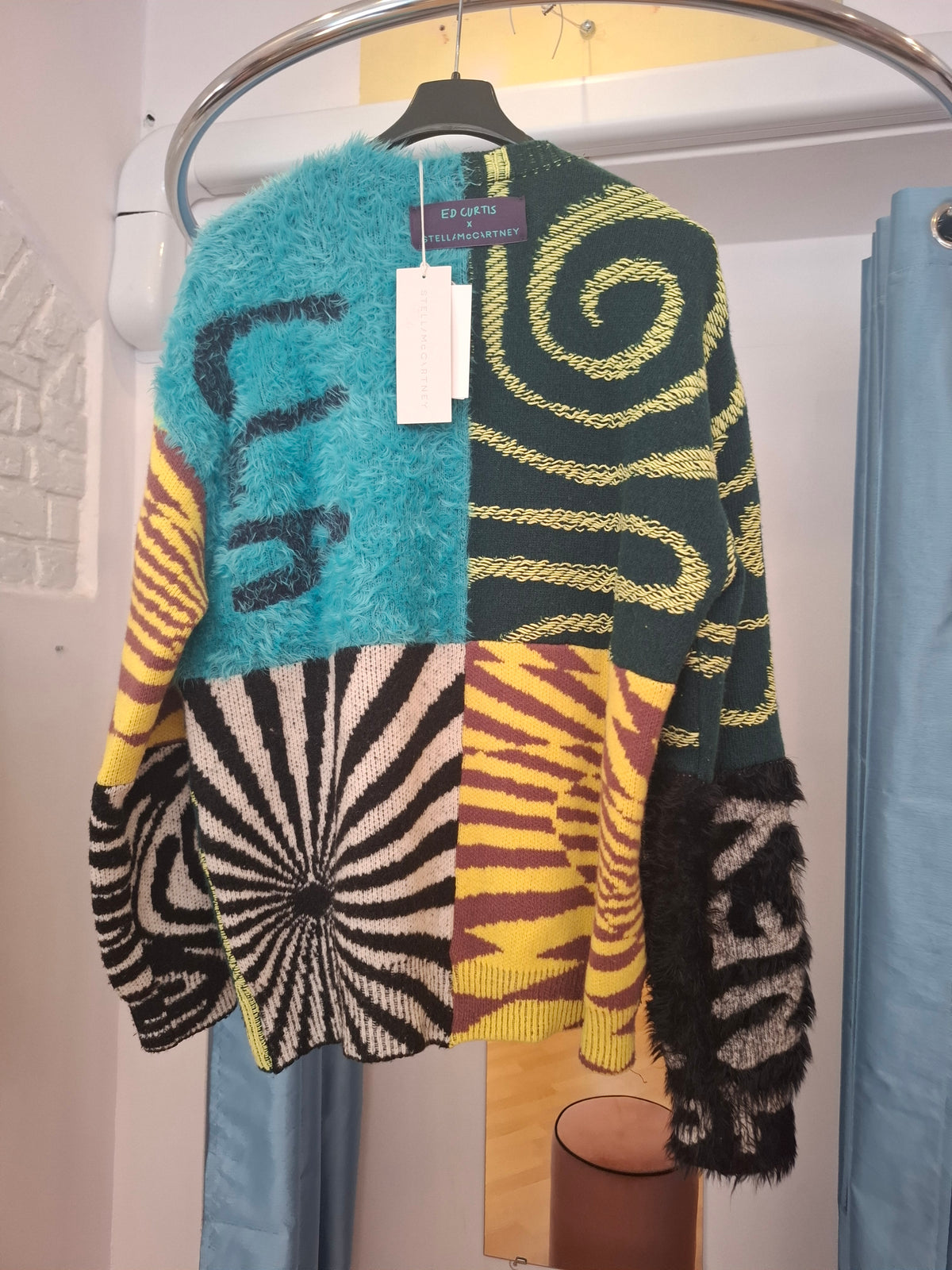 Maglione Stella McCartney Multicolor Ed Curtis Edition Patchwork nuovo tg M