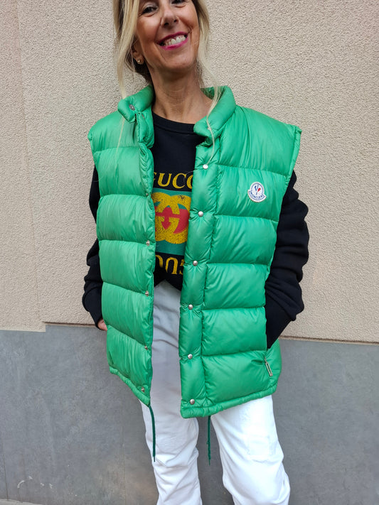 Gilet verde Moncler tg 4 vintage