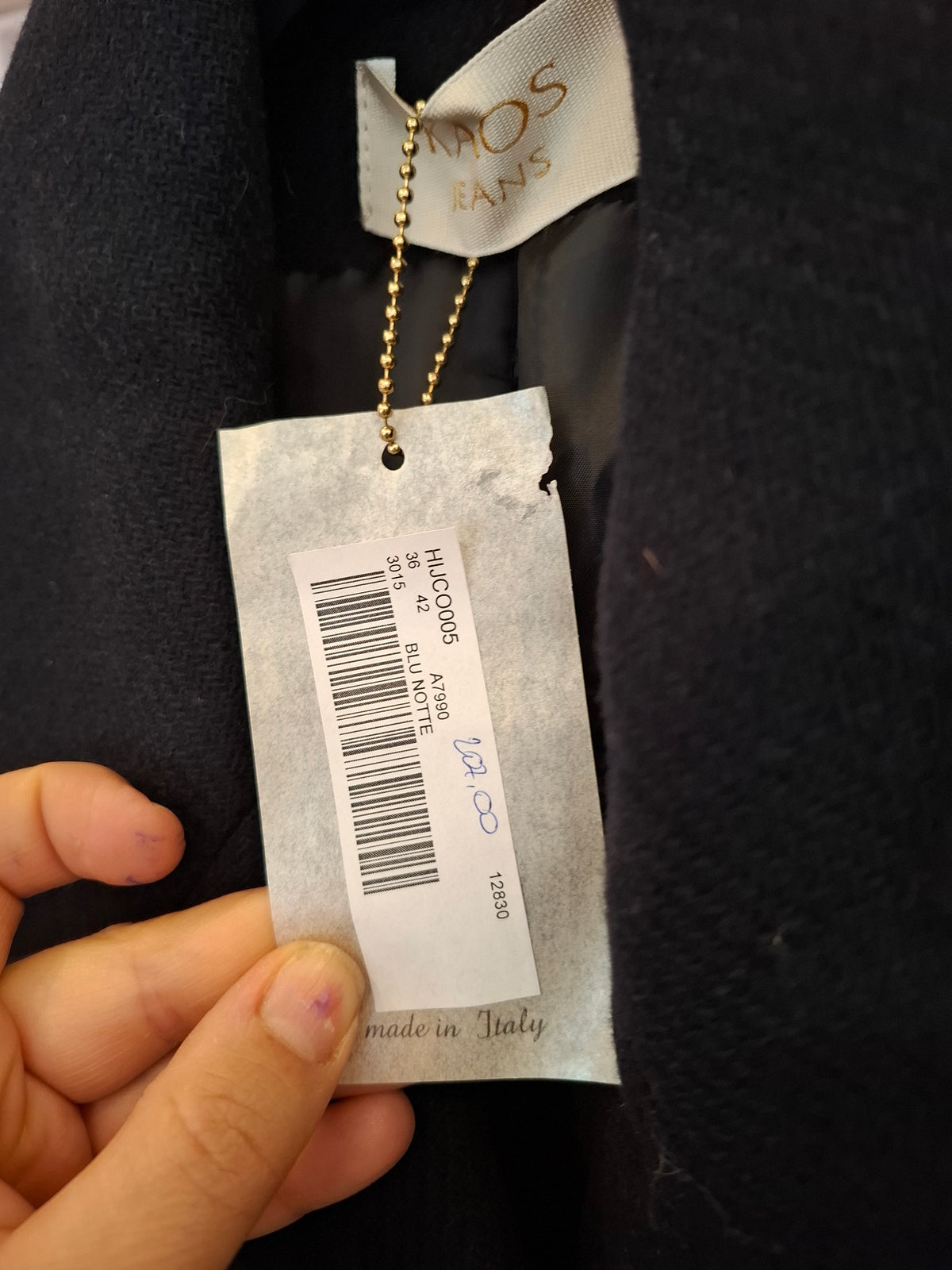 Cappotto Kaos nuovo tg 42