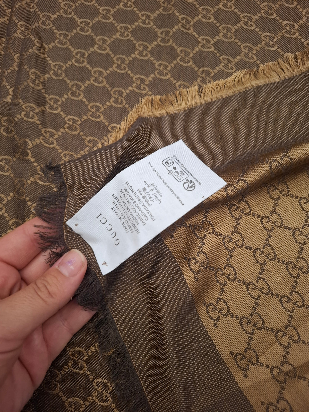 Sciarpa Marrone Gucci