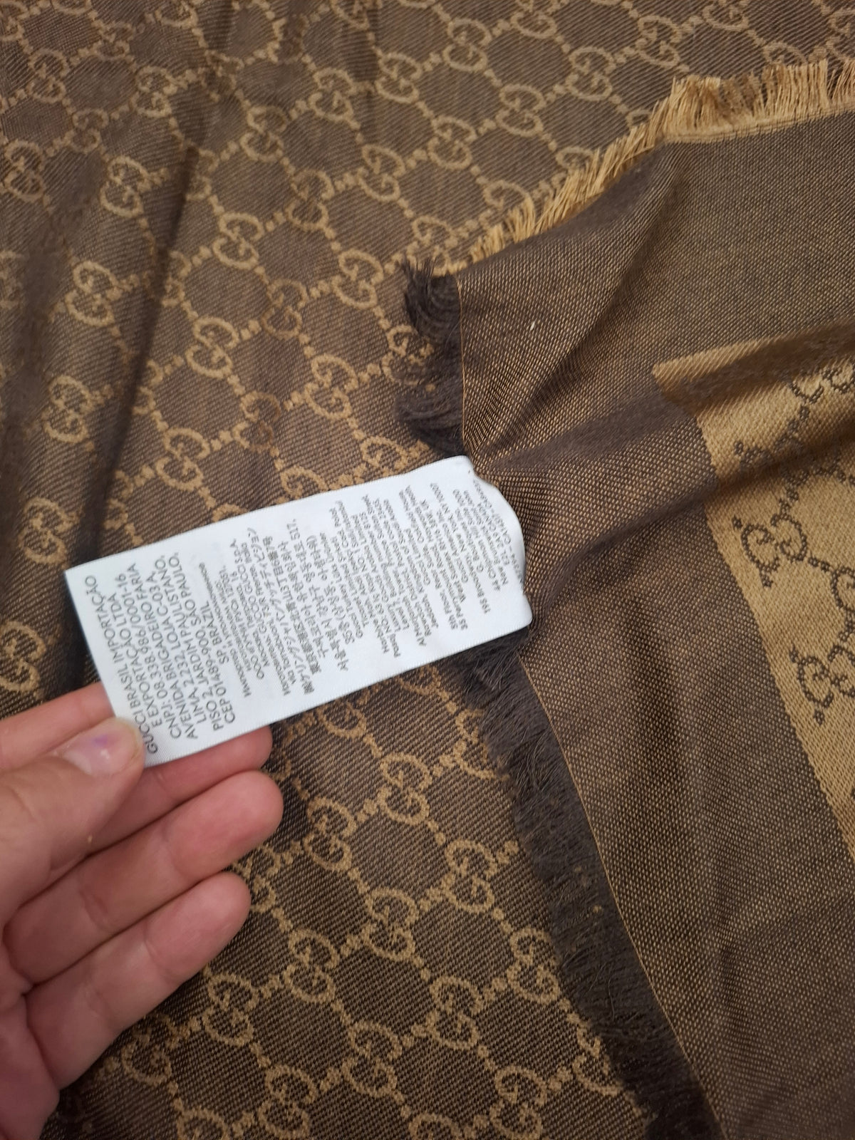 Sciarpa Marrone Gucci