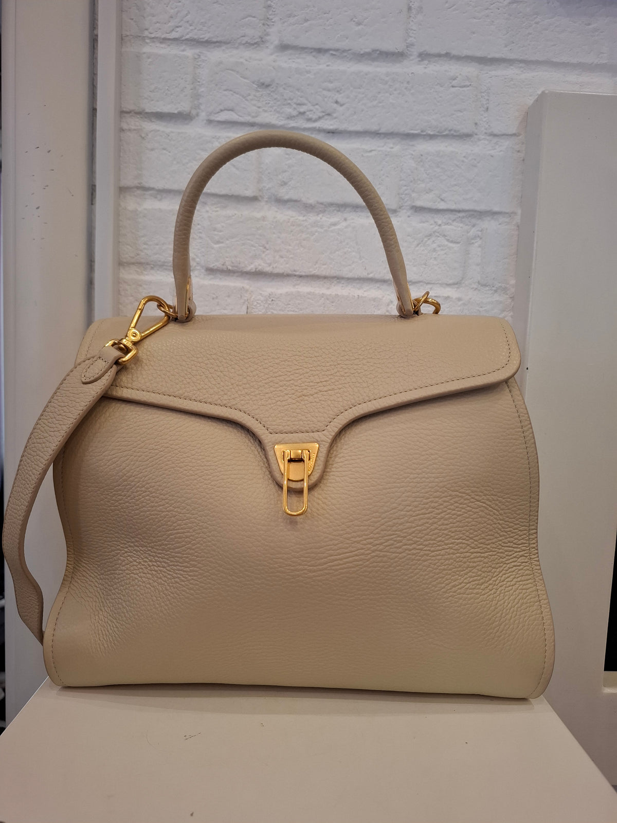 Borsa Coccinelle panna