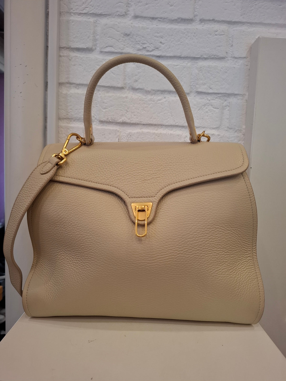 Borsa Coccinelle panna