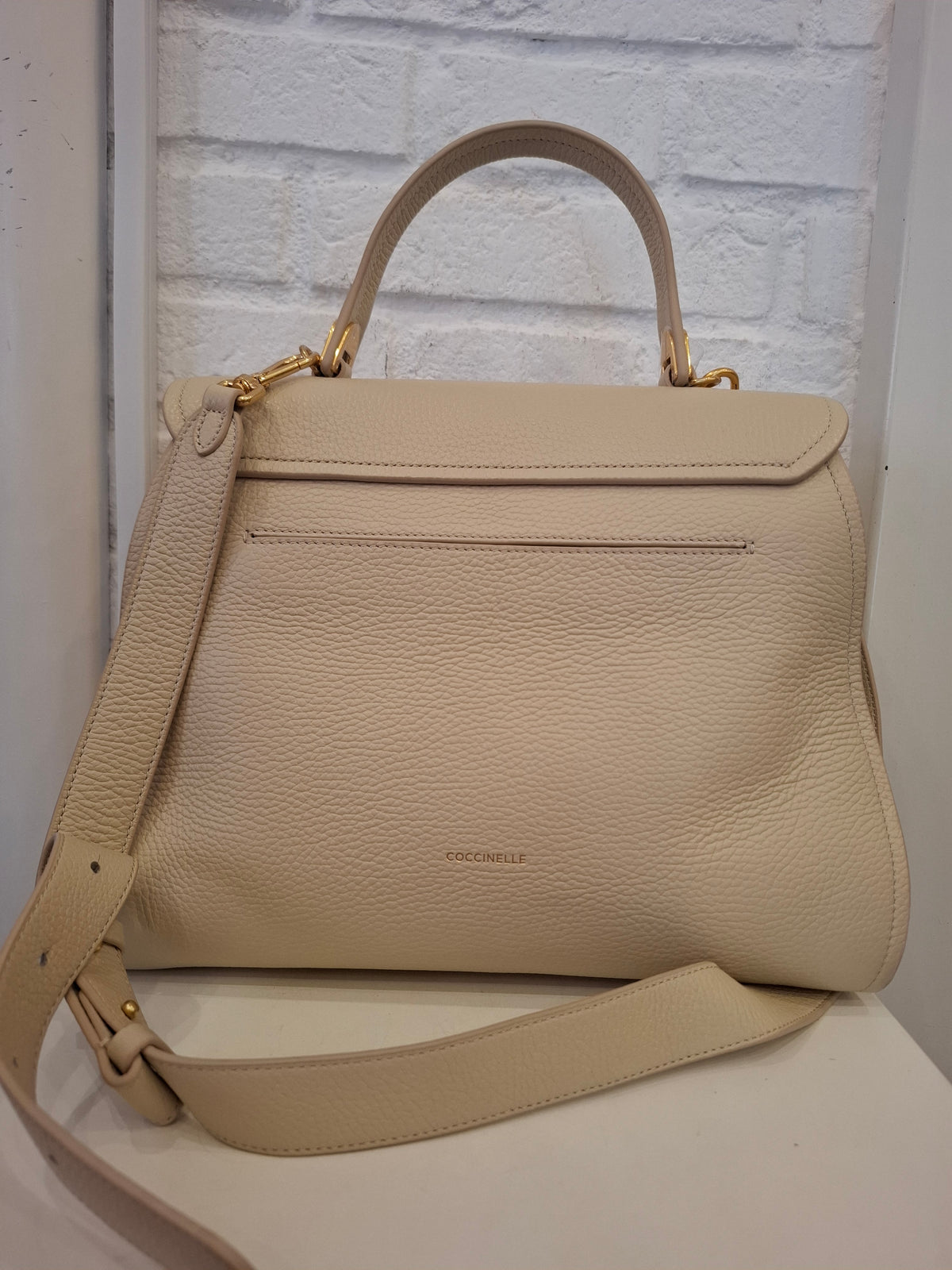 Borsa Coccinelle panna