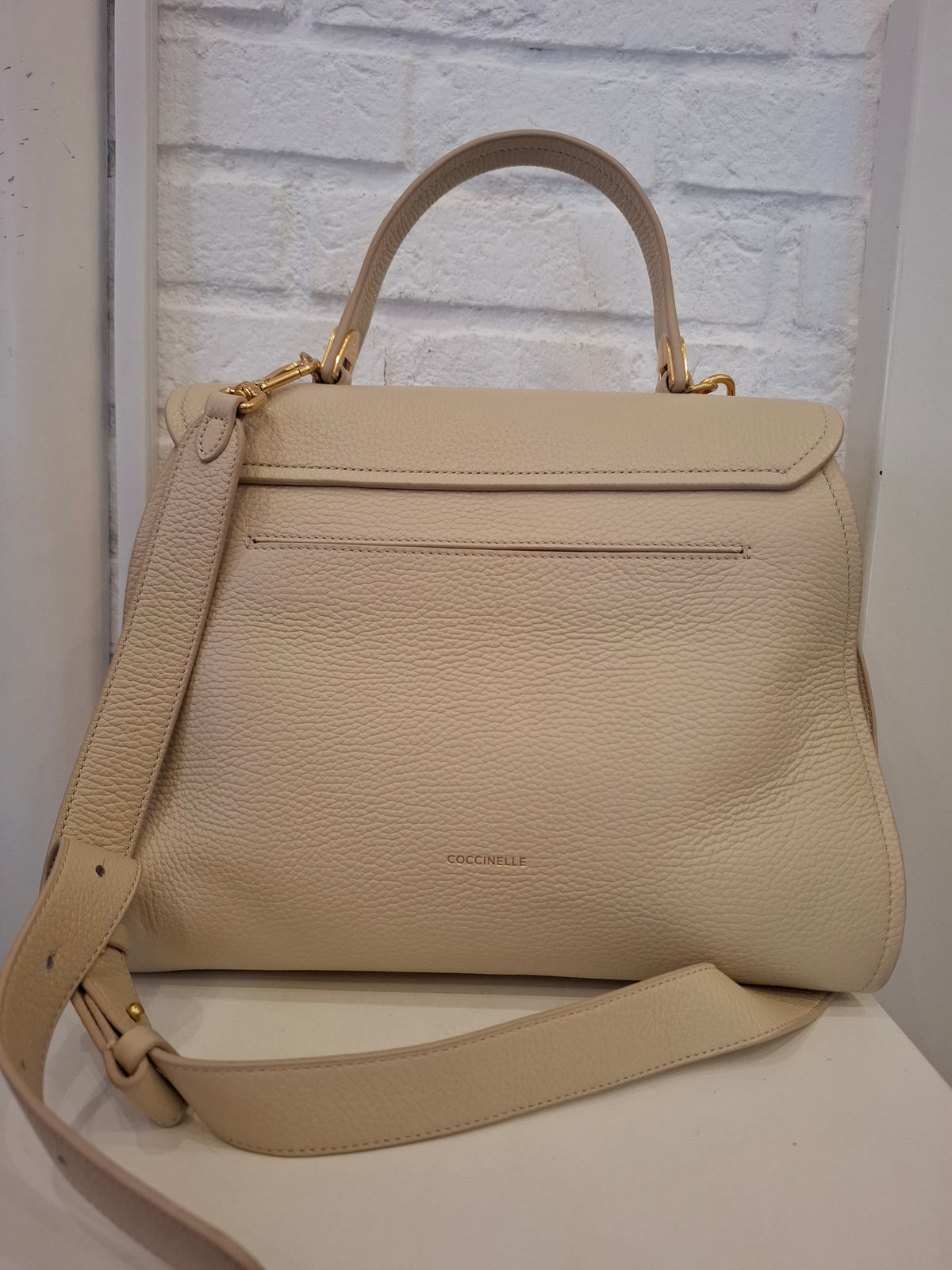 Borsa Coccinelle panna