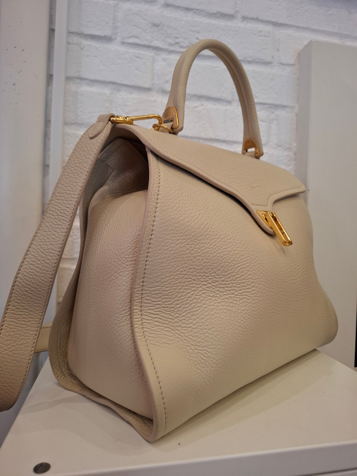 Borsa Coccinelle panna