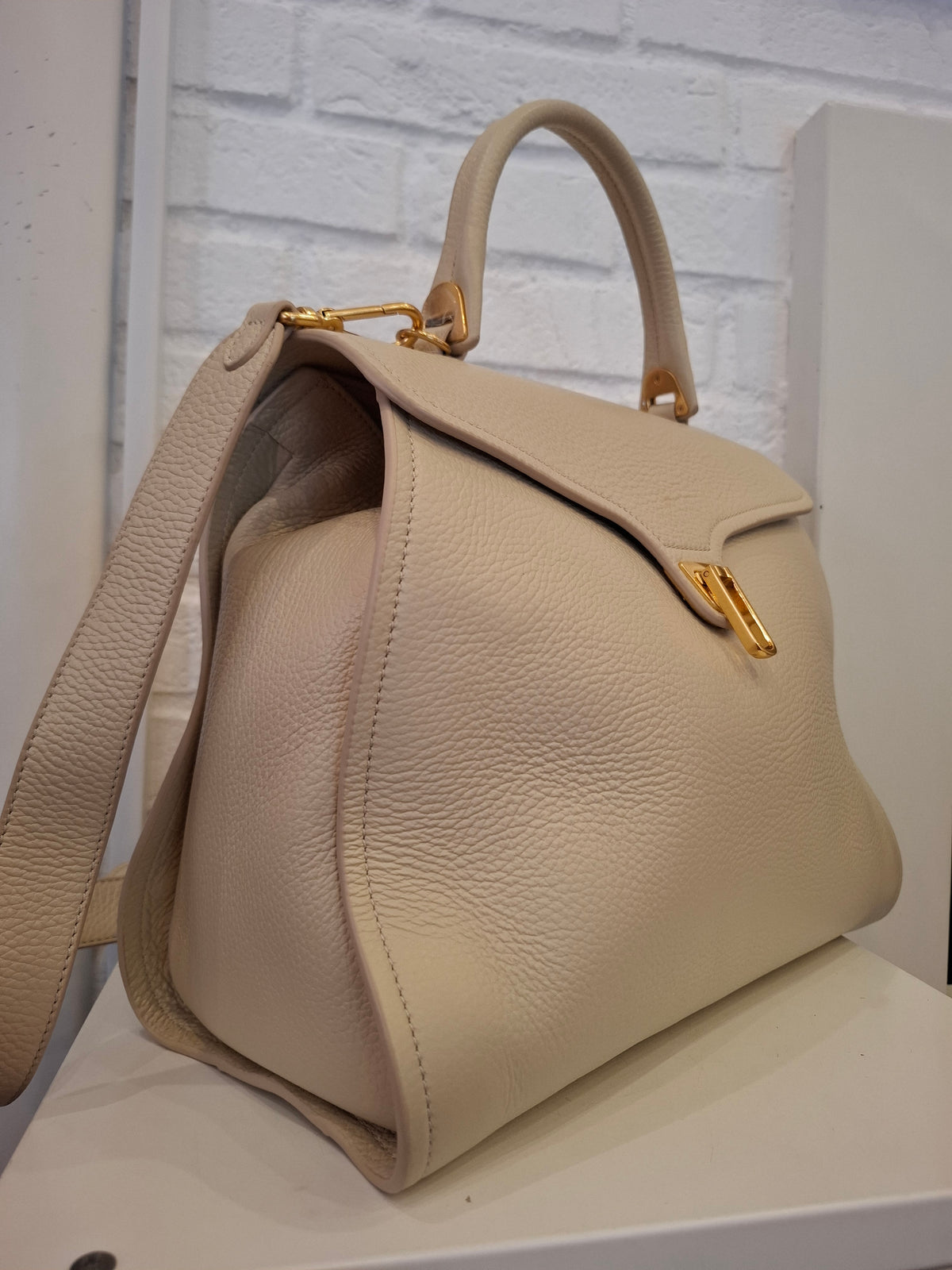 Borsa Coccinelle panna